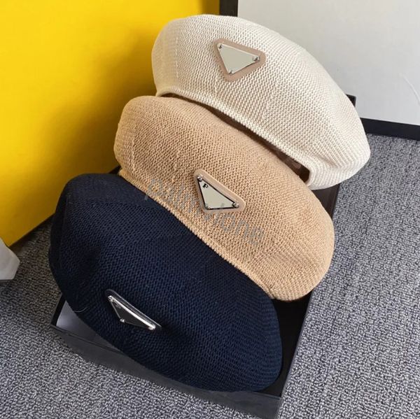 2023 hats designers women ball caps inverted triangle ice silk beret british vintage thin straw knitted artist hat summer mesh bud hat straw, Blue;gray
2023 hats designers women ball caps inverted triangle ice silk beret british vintage thin straw knitted artist hat summer mesh bud hat straw, Blue;gray