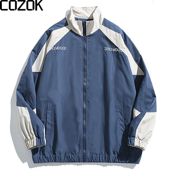 mens jackets college style patchwork jacket men stand collar casual sport bomber windbreaker harajuku embroidery loose coats women 230726, Black;brown
mens jackets college style patchwork jacket men stand collar casual sport bomber windbreaker harajuku embroidery loose coats women 230726, Black;brown