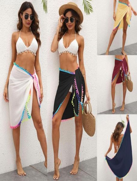 summer female beach solid color bikini coverups women039s bandage tassels coverup skirts ladies beachwears 2021 swimwear4645928, White;black
summer female beach solid color bikini coverups women039s bandage tassels coverup skirts ladies beachwears 2021 swimwear4645928, White;black