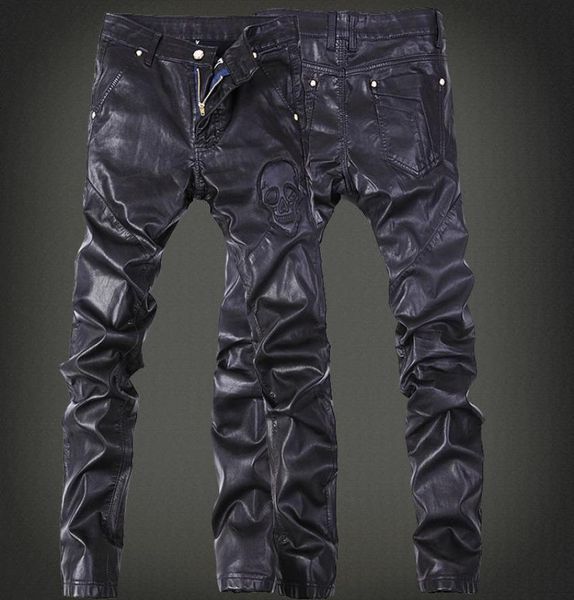 autumn and winter black leather pants show men039s fashion locomotive jeans1725918, Blue
autumn and winter black leather pants show men039s fashion locomotive jeans1725918, Blue