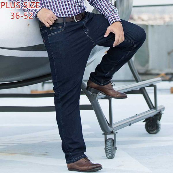 men's jeans autumn winter jeans for men classic dark blue denim trousers high waist stretched straight loose plus size 44 46 48 50 52 p
men's jeans autumn winter jeans for men classic dark blue denim trousers high waist stretched straight loose plus size 44 46 48 50 52 p