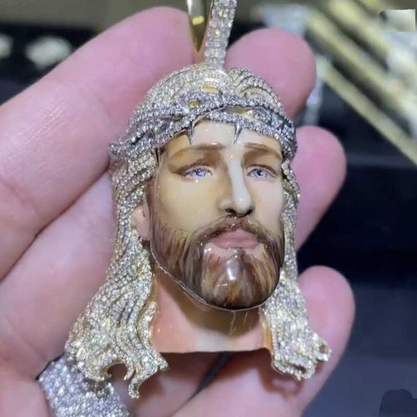 2.5" iced out hip hop gra certificated pass diamond tester diamond enamel moissanite jesus pendant custom necklace pendant, Silver
2.5" iced out hip hop gra certificated pass diamond tester diamond enamel moissanite jesus pendant custom necklace pendant, Silver