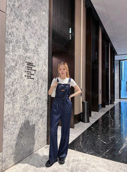 23ss womens designer clothing women jumpsuits leather logo large pocket waist drawstring denim overalls women clothes, Black;white
23ss womens designer clothing women jumpsuits leather logo large pocket waist drawstring denim overalls women clothes, Black;white