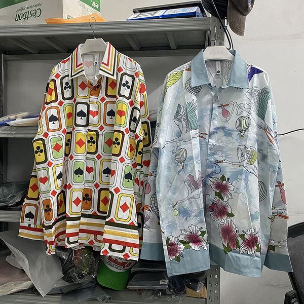 printing shirts men women long sleeved patchwork color hawaii beach shirt, White;black
printing shirts men women long sleeved patchwork color hawaii beach shirt, White;black