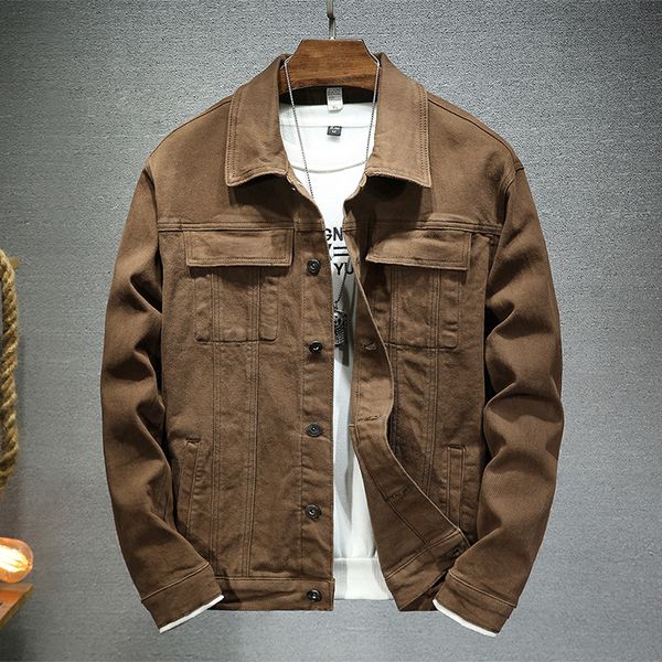 mens jackets brown denim jacket spring and autumn fashion stretch slim fit jacket denim men brand clothing 230725, Black;brown
mens jackets brown denim jacket spring and autumn fashion stretch slim fit jacket denim men brand clothing 230725, Black;brown