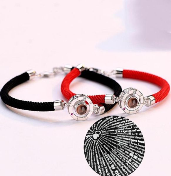 new women man lucky red handmade rope bracelet fashion romantic lover couple 100 language i love you projection bracelet gifts5774161, Golden;silver
new women man lucky red handmade rope bracelet fashion romantic lover couple 100 language i love you projection bracelet gifts5774161, Golden;silver