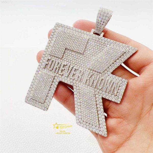 custom iced out jewelry unique design 925 sterling silver letter initial hip hop moissanite pendant
custom iced out jewelry unique design 925 sterling silver letter initial hip hop moissanite pendant