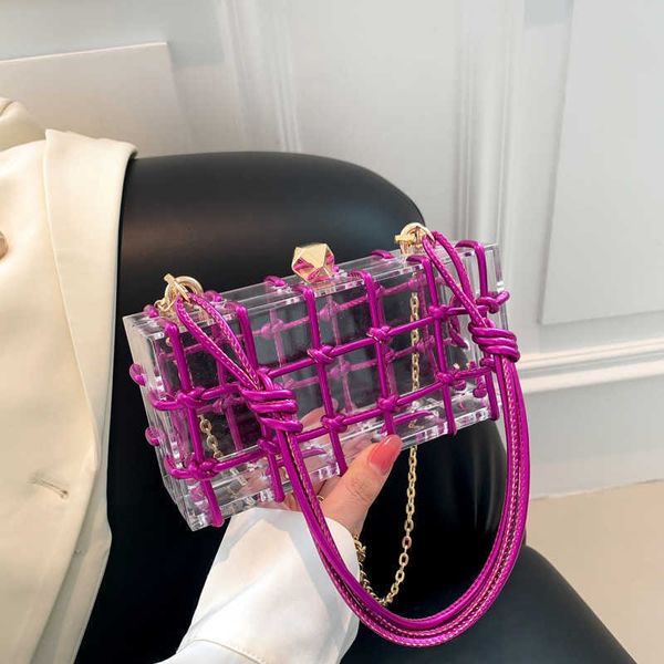 acrylic box bag bag female summer new transparent handbag single shoulder crossbody woven small square bag 0727
acrylic box bag bag female summer new transparent handbag single shoulder crossbody woven small square bag 0727