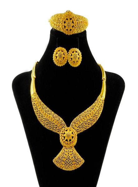 earrings necklace 2021 dubai fashion women 24 gold jewelry crystal ring bridal wedding gift accessories sets1769109, Silver
earrings necklace 2021 dubai fashion women 24 gold jewelry crystal ring bridal wedding gift accessories sets1769109, Silver