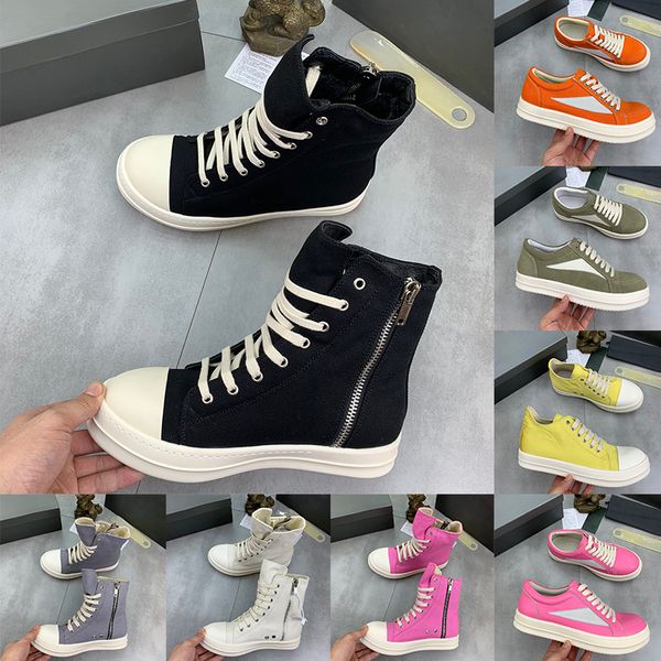 rick designer shoes plate-forme canvas leathers high low classic fashion boots black white pink olive men women casual sport sneakers luxury
rick designer shoes plate-forme canvas leathers high low classic fashion boots black white pink olive men women casual sport sneakers luxury