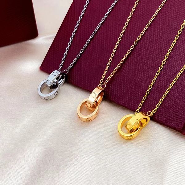 fashion designer necklace heart necklace gold jewelry choker womens rope chain double ring pendant diamond gold necklaces for women gold sil, Silver
fashion designer necklace heart necklace gold jewelry choker womens rope chain double ring pendant diamond gold necklaces for women gold sil, Silver