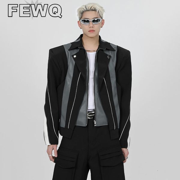 mens jackets fewq niche design spliced deconstruction high street motorcyle coats stitching color male autumn chic 24b3200 230725, Black;brown
mens jackets fewq niche design spliced deconstruction high street motorcyle coats stitching color male autumn chic 24b3200 230725, Black;brown