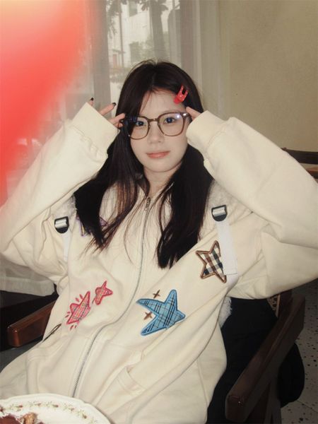 womens hoodies sweatshirts deeptown vintage y2k zip up oversized women harajuku kawaii star embroidery casual jackets grunge kpop 230725, Black
womens hoodies sweatshirts deeptown vintage y2k zip up oversized women harajuku kawaii star embroidery casual jackets grunge kpop 230725, Black