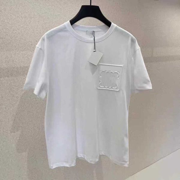 men's t shirts designer three-dimensional relief short sleeve crewneck for men and women couples, White;black
men's t shirts designer three-dimensional relief short sleeve crewneck for men and women couples, White;black