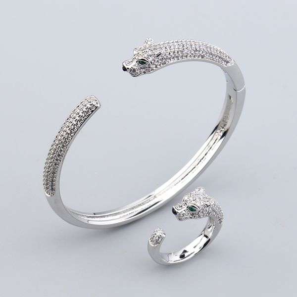leopard 18k gold sliver plated bangle bracelets for women men open charm infinity diamond tennis bracelet luxury designer jewelry party wedd, Black
leopard 18k gold sliver plated bangle bracelets for women men open charm infinity diamond tennis bracelet luxury designer jewelry party wedd, Black