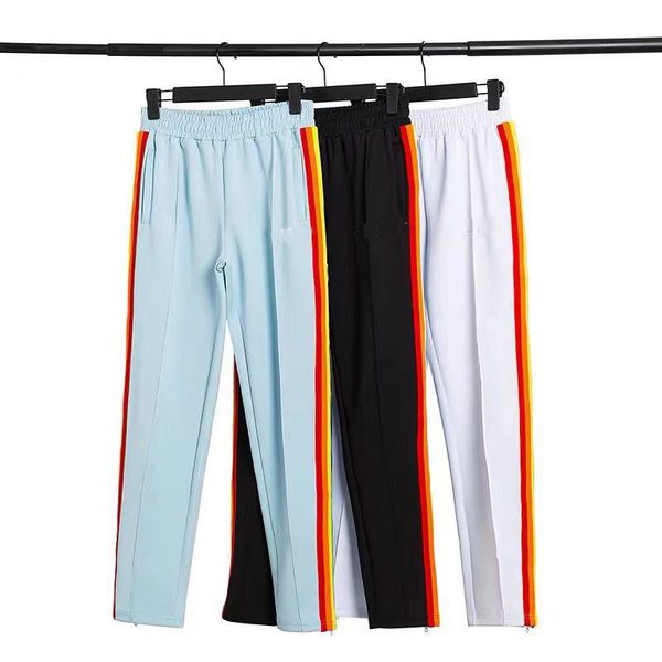 striped rainbow pants palm straight slacks men's summer drape loose wide leg versatile thin sweatpants, Black
striped rainbow pants palm straight slacks men's summer drape loose wide leg versatile thin sweatpants, Black