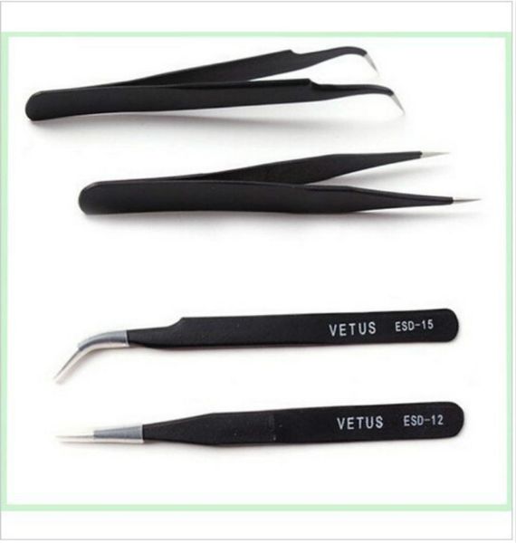 10pcs x vetus black eyelash tweezers for eyelash extension and cliping diamondcrystal straigtht and curve 2599600
10pcs x vetus black eyelash tweezers for eyelash extension and cliping diamondcrystal straigtht and curve 2599600