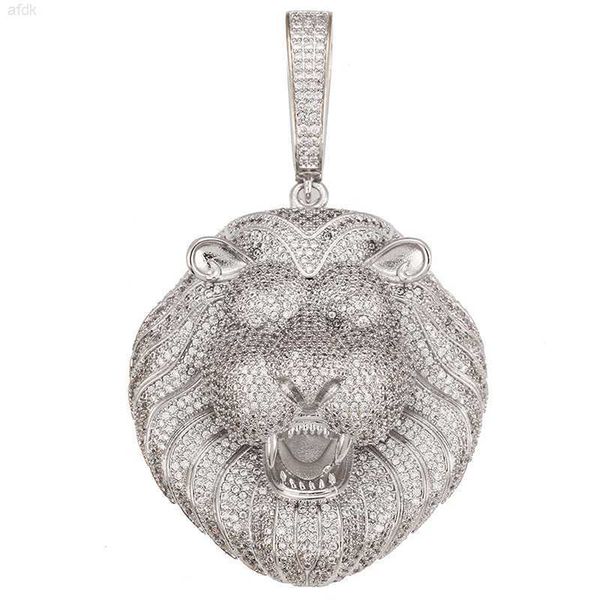 two-color hip hop jewelry iced out cuban necklace micro pave cubic zirconia gold plated lion head pendant, Silver
two-color hip hop jewelry iced out cuban necklace micro pave cubic zirconia gold plated lion head pendant, Silver