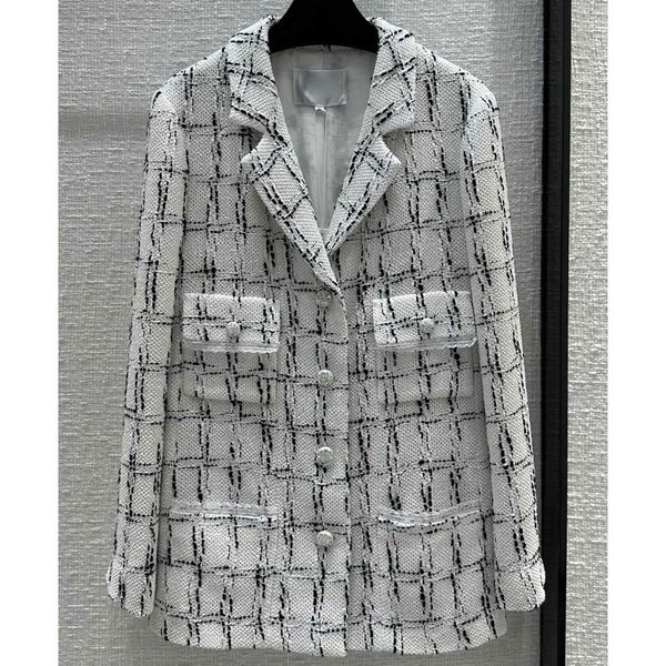 7.26 runway fashion single breasted pocket lace patchwork plaid tweed women's blazers, White;black
7.26 runway fashion single breasted pocket lace patchwork plaid tweed women's blazers, White;black