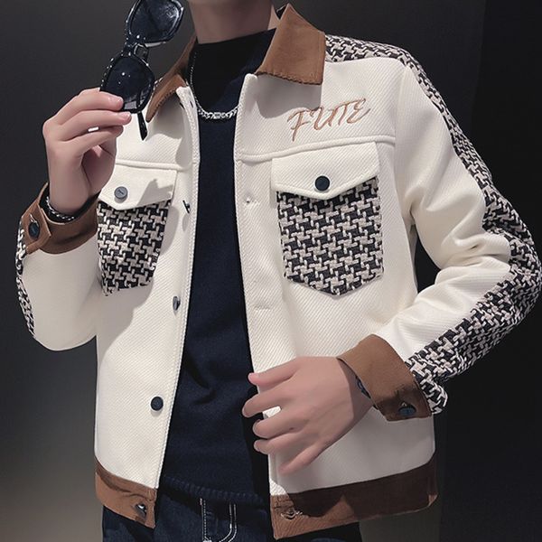 mens jackets vintage geometric pattern patchwork stitching jacket fall lapel motorcycle cotton korean slim british casual 230725, Black;brown
mens jackets vintage geometric pattern patchwork stitching jacket fall lapel motorcycle cotton korean slim british casual 230725, Black;brown
