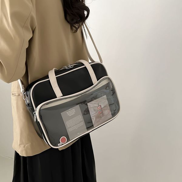 evening bags transparent tote bag women's 2023 soft leather large capacity single shoulder messenger class handbag 230725
evening bags transparent tote bag women's 2023 soft leather large capacity single shoulder messenger class handbag 230725