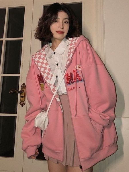 womens jackets deeptown vintage y2k plaid bomber jacket women harajuku hip hop oversized hooded coats korean casual zip up outwear preppy st, Black;brown
womens jackets deeptown vintage y2k plaid bomber jacket women harajuku hip hop oversized hooded coats korean casual zip up outwear preppy st, Black;brown