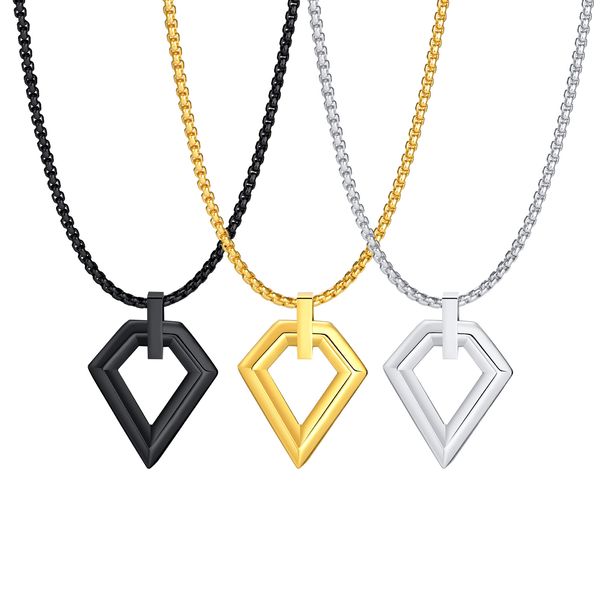 stainless steel geometric polygon necklace pendant rolo chain for mens boy fashion gifts 3mm 24inch pn-1847, Silver
stainless steel geometric polygon necklace pendant rolo chain for mens boy fashion gifts 3mm 24inch pn-1847, Silver