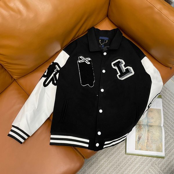 new fashion baseball coat uniform fashion jacket single breasted warm jackets couples women men varsity coats men's designer clothing t, Black;brown
new fashion baseball coat uniform fashion jacket single breasted warm jackets couples women men varsity coats men's designer clothing t, Black;brown