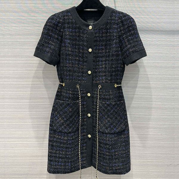 designer dress, round neck, short sleeve pattern, tweed chain, waistband, a-line, round dress, female 7, Black;gray
designer dress, round neck, short sleeve pattern, tweed chain, waistband, a-line, round dress, female 7, Black;gray