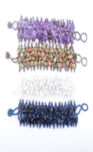 wojiaer natural fluorite quartz stone beaded weave strands bracelets chips beads adjustable bangle women jewelry bk3017547375, Black
wojiaer natural fluorite quartz stone beaded weave strands bracelets chips beads adjustable bangle women jewelry bk3017547375, Black