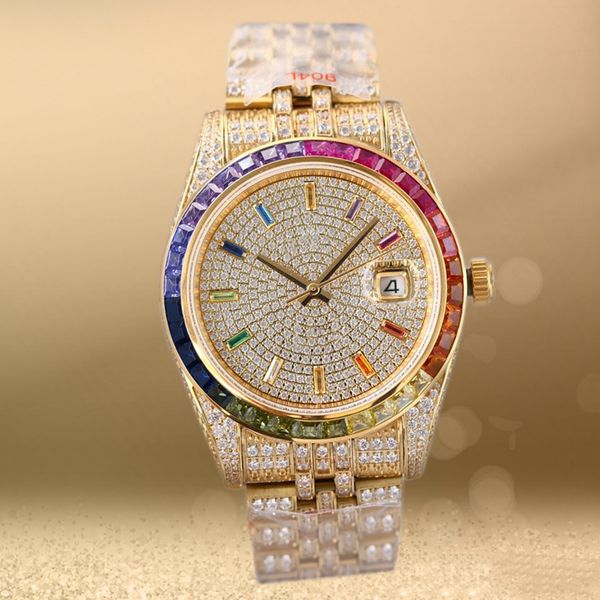 diamond watch mens automatic mechanical 3255 movement watches 41mm with diamond-studded steel bracelet sapphire wristwatch montre de luxe, Slivery;brown
diamond watch mens automatic mechanical 3255 movement watches 41mm with diamond-studded steel bracelet sapphire wristwatch montre de luxe, Slivery;brown