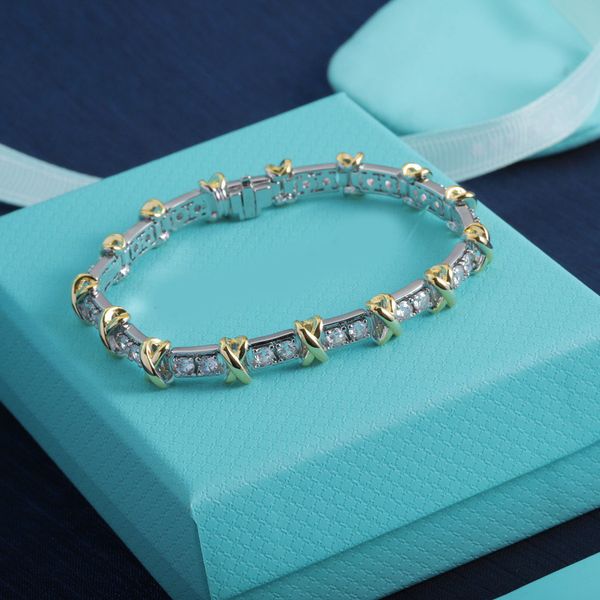 bamboo shaped gold and silver matching color square zircon bracelet tennis, jewelry designer women's bracelet, to send relatives and fr, Golden;silver
bamboo shaped gold and silver matching color square zircon bracelet tennis, jewelry designer women's bracelet, to send relatives and fr, Golden;silver