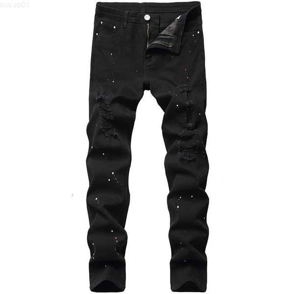 denim design fashion lacquer foot casual pants stretch regular fit black long jeans men's four season plus size 230316 l230726, Blue
denim design fashion lacquer foot casual pants stretch regular fit black long jeans men's four season plus size 230316 l230726, Blue