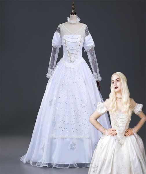 alice in wonderland 2 the white queen mirana cosplay dress costume2410742, Black