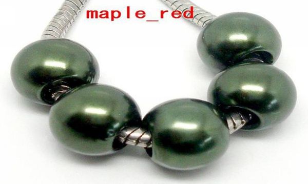 100pcs army green pimitation pearl charms for jewelry making loose european big hole acrylic beads fit european bracelet low 2449905, Black
100pcs army green pimitation pearl charms for jewelry making loose european big hole acrylic beads fit european bracelet low 2449905, Black