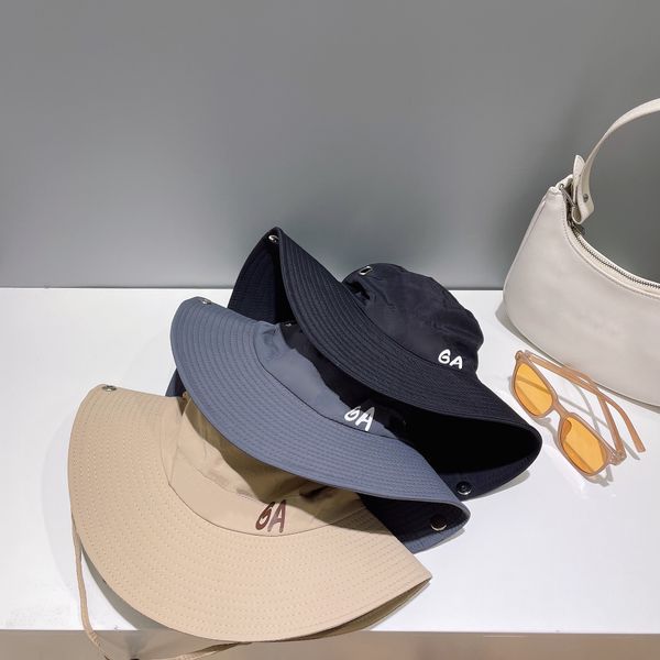 bucket tie hat new flat solid colour letter wide brim versatile casual hat embroidered hat sun hat outdoor activity sun hat fashion bob hat, Blue;gray
bucket tie hat new flat solid colour letter wide brim versatile casual hat embroidered hat sun hat outdoor activity sun hat fashion bob hat, Blue;gray