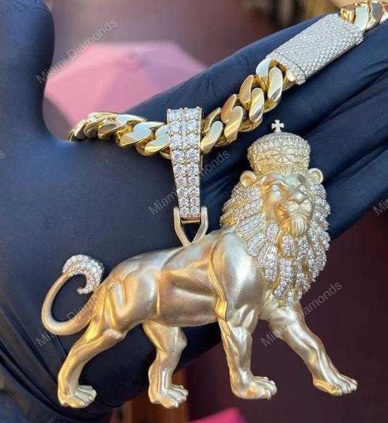 hip hop lion animal pendant mens hip hop jewelry real moissanite diamond pendant 14k gold rapper pendant, Silver
hip hop lion animal pendant mens hip hop jewelry real moissanite diamond pendant 14k gold rapper pendant, Silver