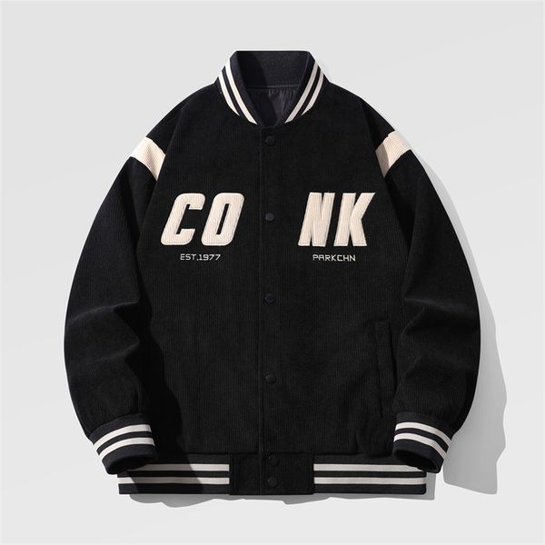 mens jackets men corduroy color block jacket standup collar baseball clothes vintage high street fashion casual coat embroider couple 230726, Black;brown
mens jackets men corduroy color block jacket standup collar baseball clothes vintage high street fashion casual coat embroider couple 230726, Black;brown