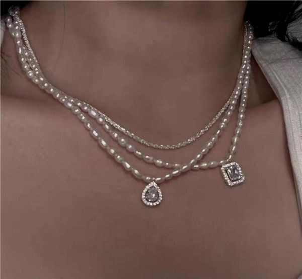 female banquet french super fairy natural pearl pendant necklace temperament simple light luxury clavicle chain necklaces8607311, Silver
female banquet french super fairy natural pearl pendant necklace temperament simple light luxury clavicle chain necklaces8607311, Silver