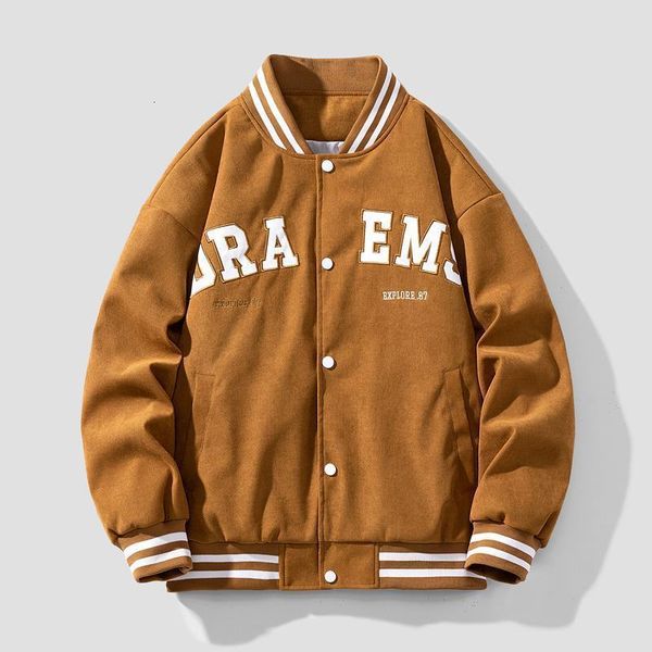 mens jackets autumn japan korean baseball uniform jacket fashion brand letter retro casual loose coats youth flight for men 230726, Black;brown
mens jackets autumn japan korean baseball uniform jacket fashion brand letter retro casual loose coats youth flight for men 230726, Black;brown