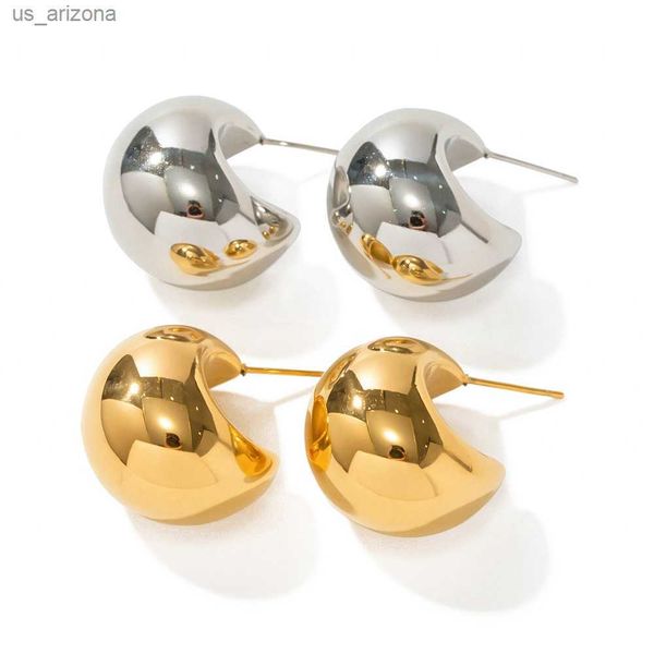 youthway gold ball half round chunky c hollow earrings women 18k pvd plated stylish summer jewelry bijoux l230620, Golden;silver
youthway gold ball half round chunky c hollow earrings women 18k pvd plated stylish summer jewelry bijoux l230620, Golden;silver
