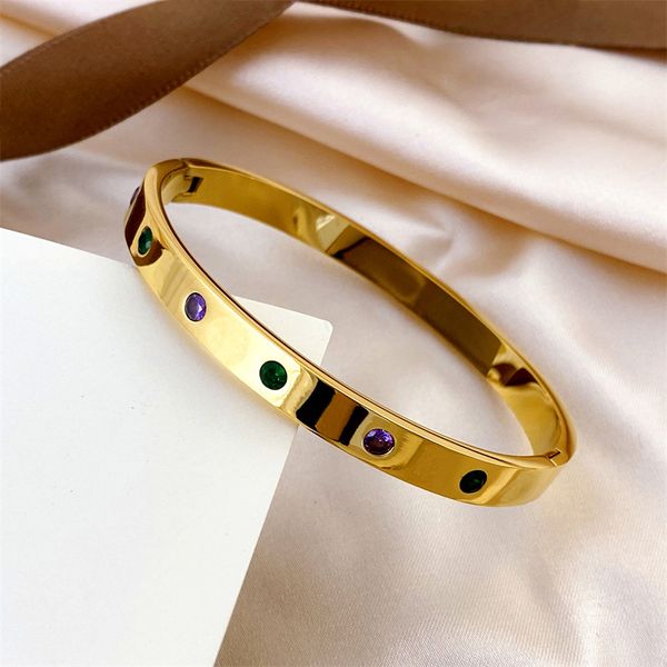 colored diamonds charm bracelet designer gold bangle luxury jewelry women men fashion cuff stainless steel jewlery lovers wedding woman brac, Golden;silver
colored diamonds charm bracelet designer gold bangle luxury jewelry women men fashion cuff stainless steel jewlery lovers wedding woman brac, Golden;silver