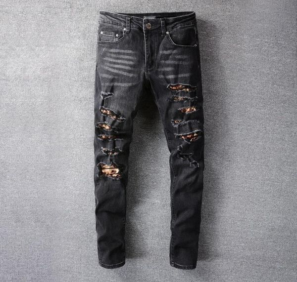 casual fashion brand mens jeans amr black trousers streetwear striped patch hole jean for men stretch slim feet pencil pants3507734, Blue
casual fashion brand mens jeans amr black trousers streetwear striped patch hole jean for men stretch slim feet pencil pants3507734, Blue