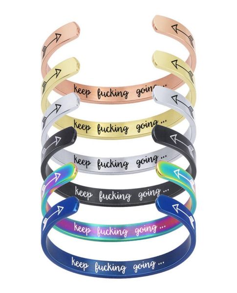 arrow bracelet stainless steel inspirational bracelets customizable cshaped keep fucking going bracelets8703107, Black
arrow bracelet stainless steel inspirational bracelets customizable cshaped keep fucking going bracelets8703107, Black