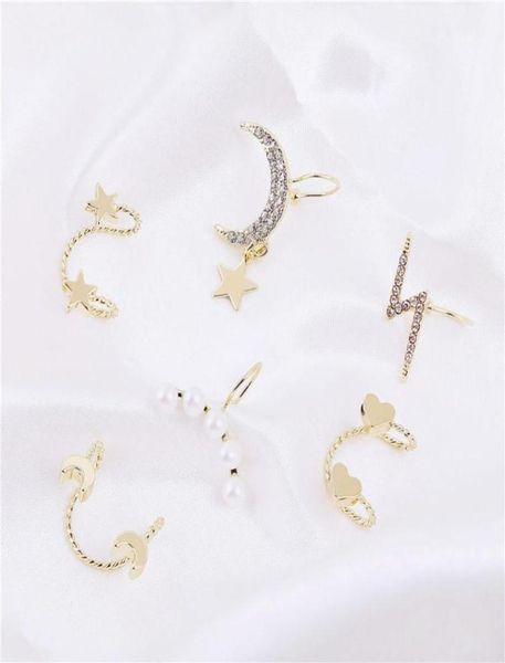 fashion gold color pearl cz zircon ear cuffs heart moon clip earrings for women no hole piercing earring accessories 10 designs3473161, Silver
fashion gold color pearl cz zircon ear cuffs heart moon clip earrings for women no hole piercing earring accessories 10 designs3473161, Silver