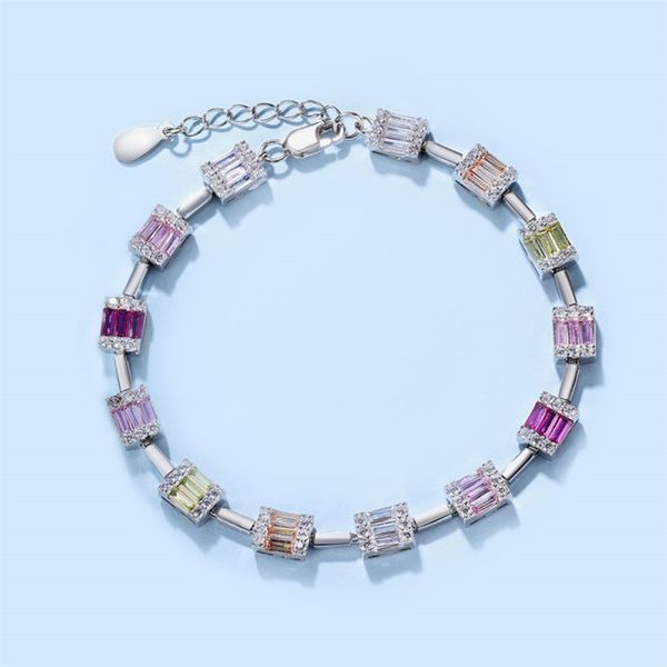 luxury s925 sterling silver designer bracelet chain for woman square colorful 5a cubic zirconia women bracelets diamond charm chains bangles, Black
luxury s925 sterling silver designer bracelet chain for woman square colorful 5a cubic zirconia women bracelets diamond charm chains bangles, Black