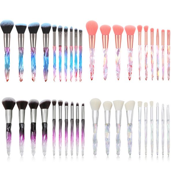 10 diamond crystal makeup brush suits, transparent diamond -shaped pink eye shadow brush, many style choices, support custom logo
10 diamond crystal makeup brush suits, transparent diamond -shaped pink eye shadow brush, many style choices, support custom logo