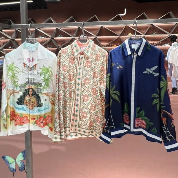 mens casual shirts casablanca shirt blue surf club gradient flower print long sleeve soft for men women 230726, White;black
mens casual shirts casablanca shirt blue surf club gradient flower print long sleeve soft for men women 230726, White;black