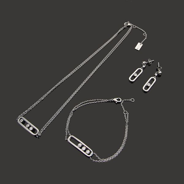french fashion messik move uno three moving diamonds circular silver earrings necklace sets couple women bracelet ring wedding designer jewe
french fashion messik move uno three moving diamonds circular silver earrings necklace sets couple women bracelet ring wedding designer jewe