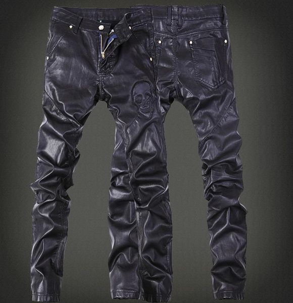 autumn and winter black leather pants show men039s fashion locomotive jeans4083803, Blue
autumn and winter black leather pants show men039s fashion locomotive jeans4083803, Blue